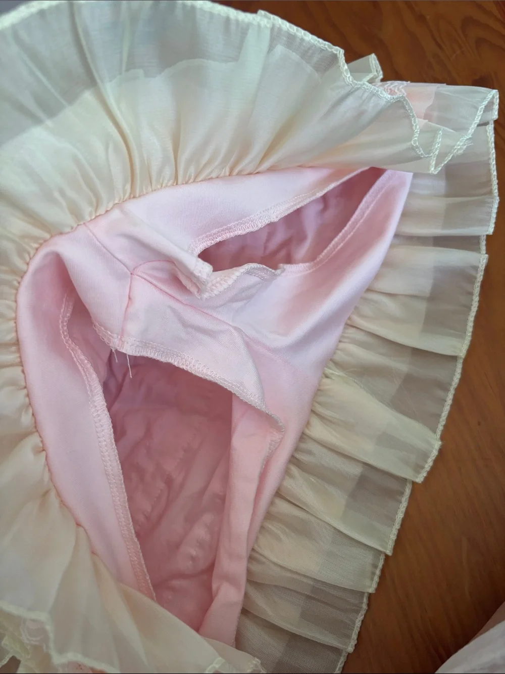 Pink Ruffled Lace Layered Skort - Picture 2 of 2